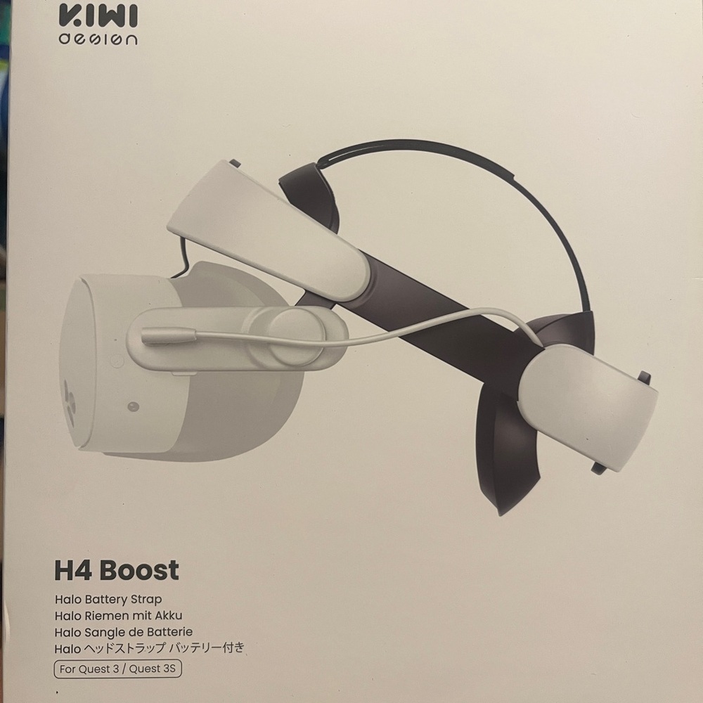 Kiwi H4 Boost VR Headset Strap - White